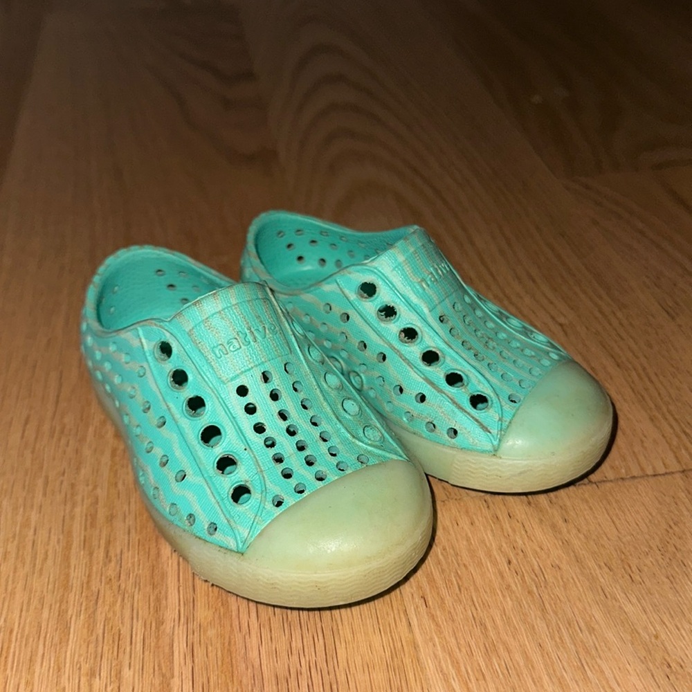Teal Toddler Native shoes
